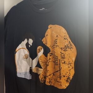Mens XL Bear Vs Man In Woods Fight Humor